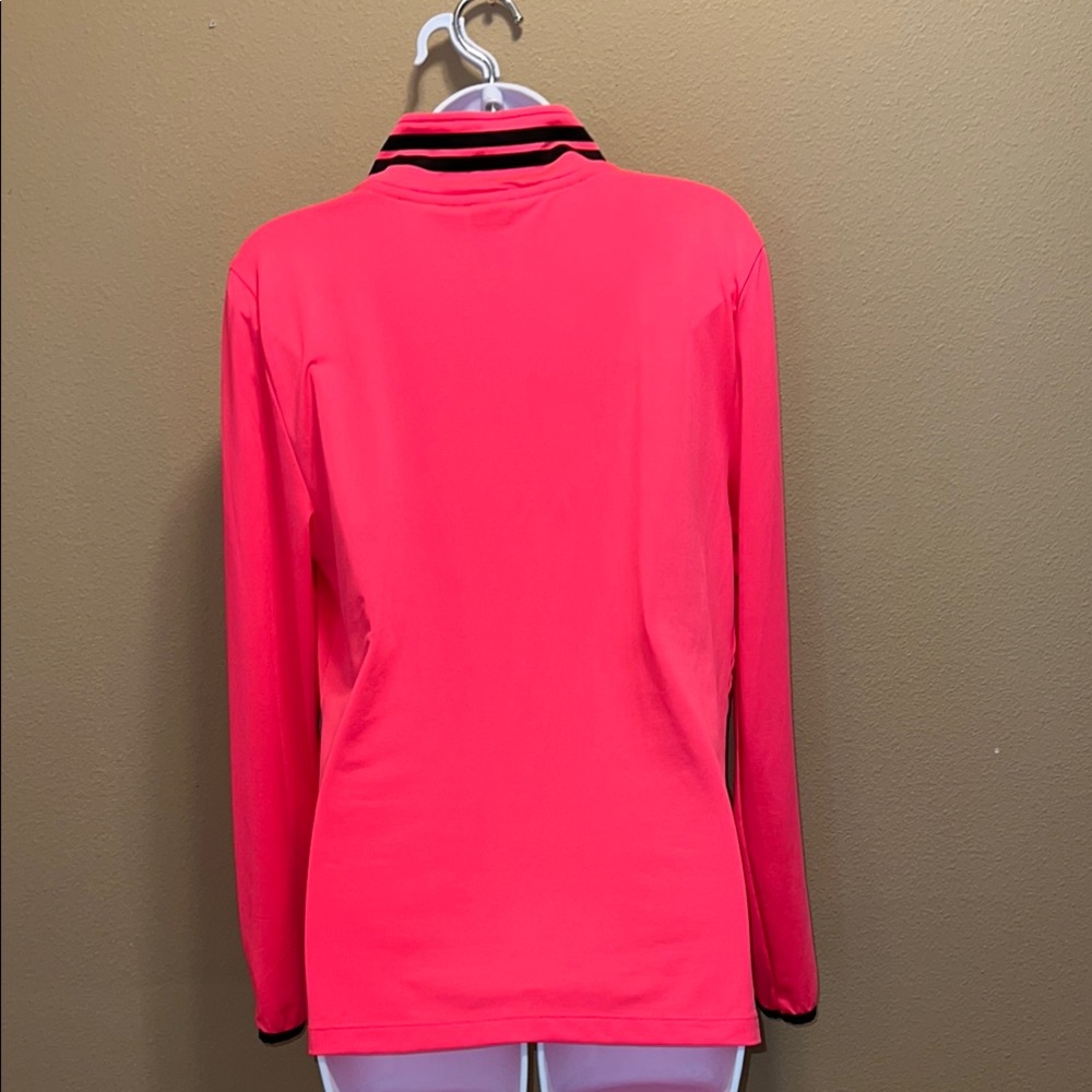 Victoria's Secret Women’s PINK Ultimate Neon Pink 1/2 Zip Pullover Activewear L - Picture 8 of 15